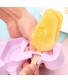Khuôn làm kem 3 ngăn chất liệu silicone kèm que gỗ